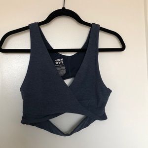 V neck sports bra